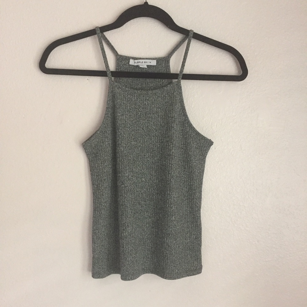 Grey halter top